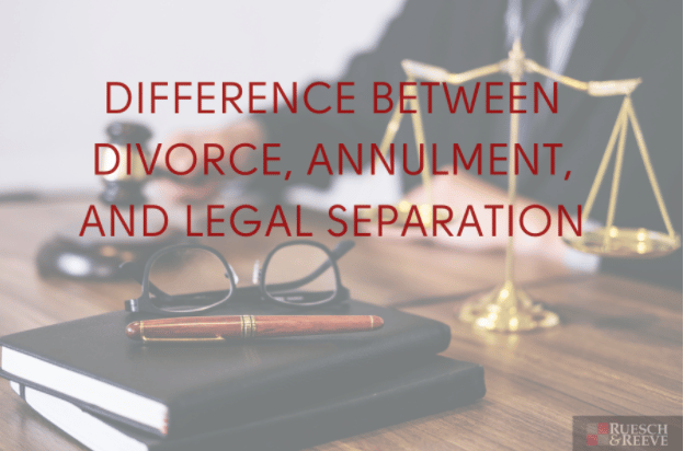 Difference Between Divorce, Annulment, and Legal Separation